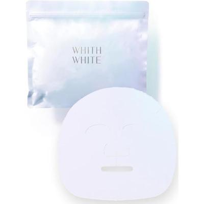 WHITH WHITE Λευκαντική & Αντιφλεγμονώδης Μάσκα Προσώπου | Για Ακμή, Φροντίδα Πόρων, Ενυδάτωση, Μεταξένιο Δέρμα και Προστασία από την UV Ακτινοβολία | 30 Φύλλα