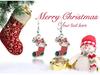 2018 Christmas Striped Earrings - European & American Style