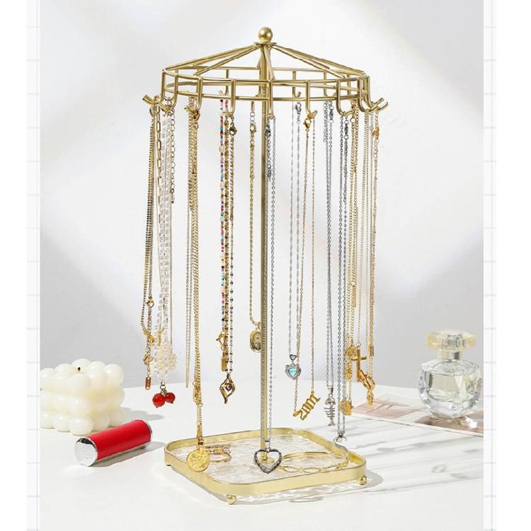 Stylish Jewelry Holder Rotating Necklace Organizers for Jewelry Storaging