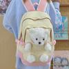 Bear Large Capacity Student School Bag Junior High School High School Student Backpack Travel Backpack