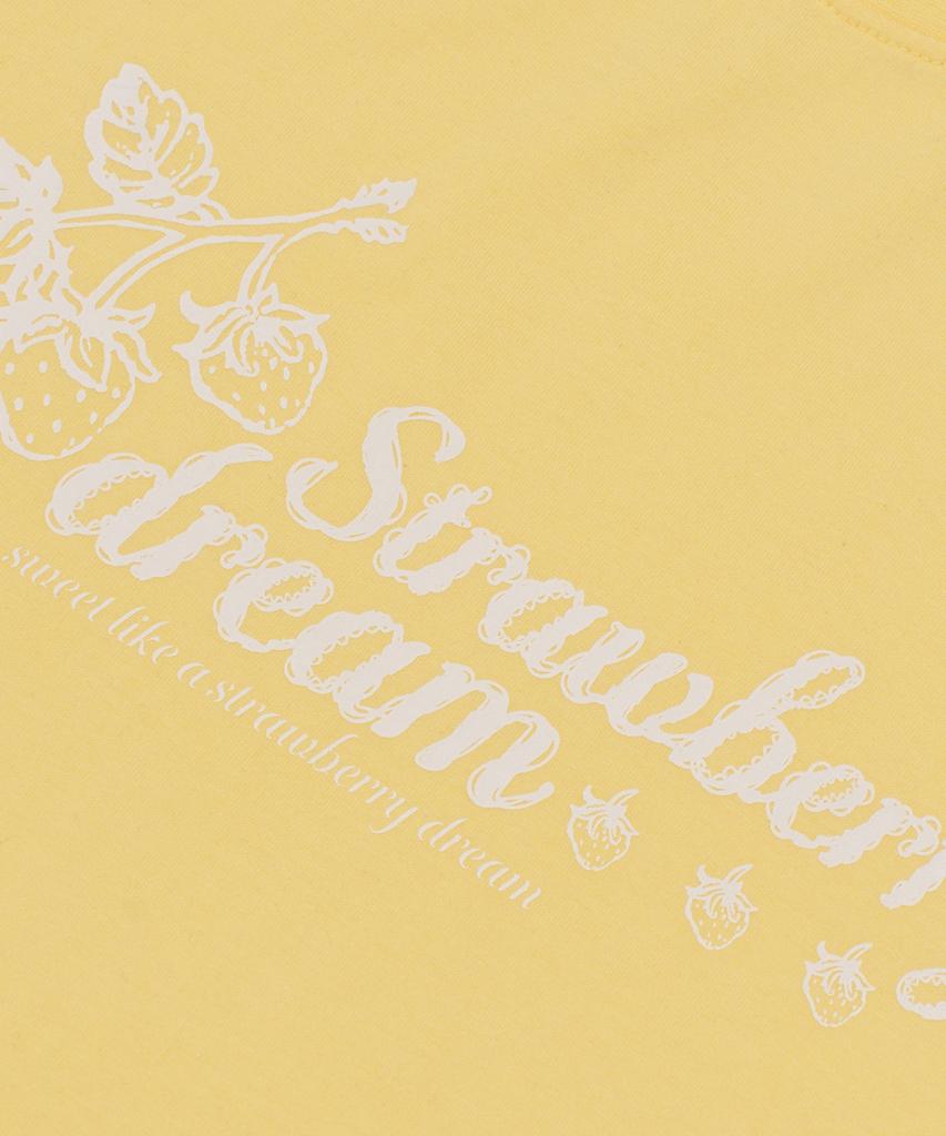 ROIDESROIS Sweet Strawberry Dream Short Sleeve T-Shirt (Yellow)