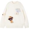 Mucmukn Girls' Anti-Pilling Sweater with Detachable Plush Toy