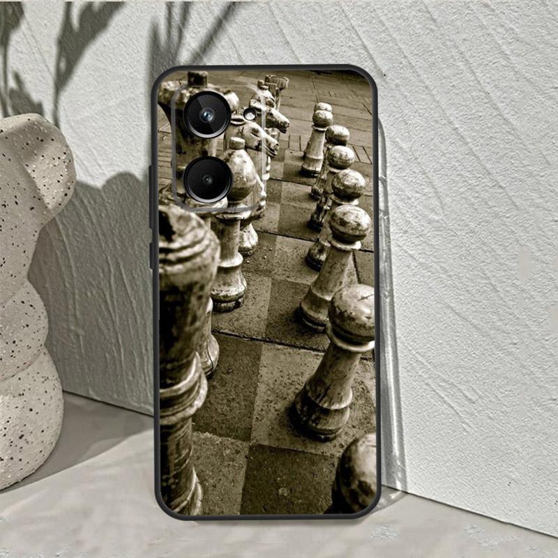 

Chess Board Dark Horse For Realme C55 C53 C67 C75 C71 C61 C33 C63 C51 C65 10 11 12 13 14 Pro Plus GT7 15 Pro Case Realme C67 4G