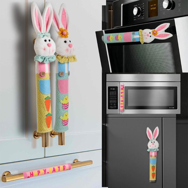 Easter Refrigerator Handle Cover Resistant to Dirt and Scratches Simple Installation for Everyday Convenience