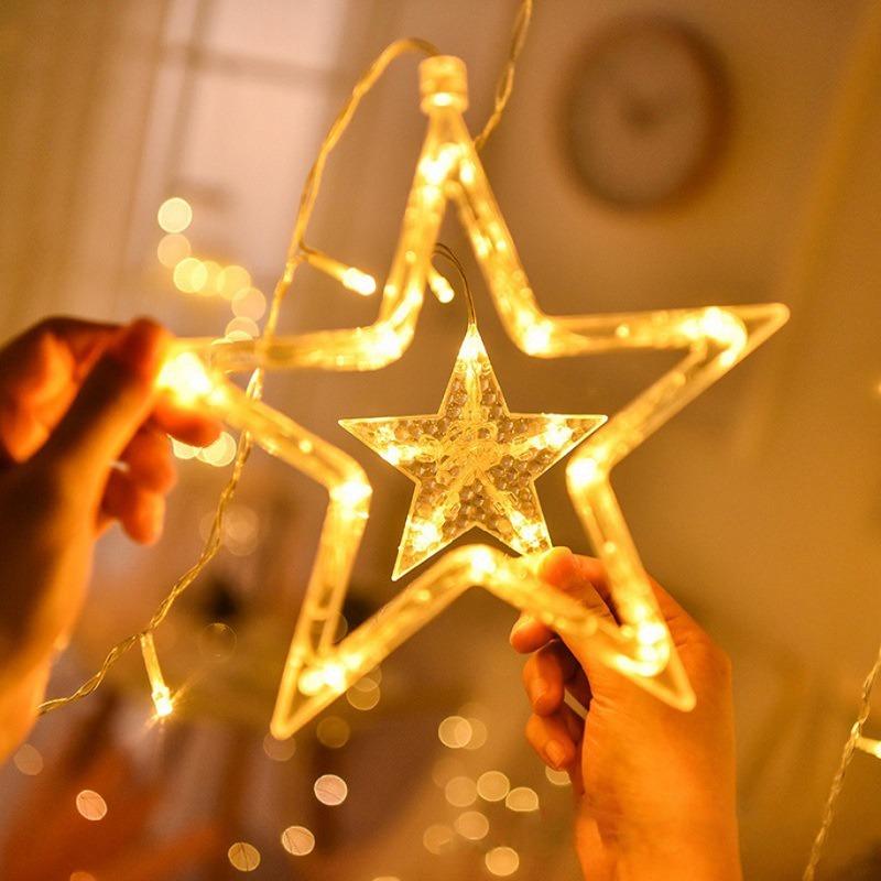 Moon Star Lights LED Light String Christmas Lights Decoration Holiday Lights Curtain Lights Wedding Neon Lights Fairy Lights