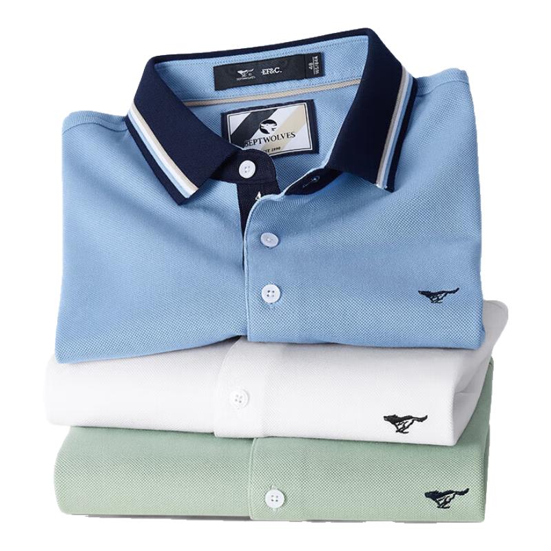 Qipilang Men s Pima Cotton Embroidered Polo T-Shirt 190/104A