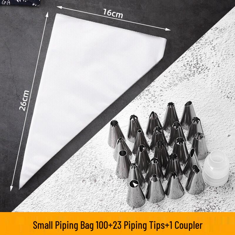 Disposable Piping Bag & Decorating Nozzle Baking Set