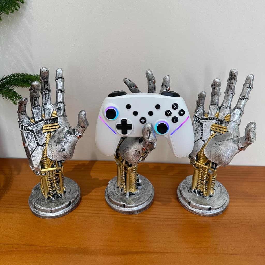 1 Stück Cyberpunk 3D-gedruckter Gamecontroller-Ständer, Multifunktionaler Desktop-Organizer für Controller und Handys, Ideales Geschenk für Gamer, Weihnachtsgeschenk