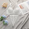 Women's Transparent Lingerie Set Lightweight Breathable Lace Lingerie Thong Bra Set