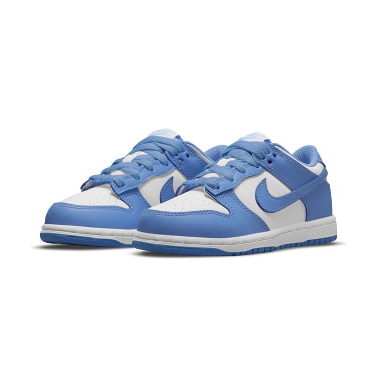 New Nike Kids Dunk Low 'UNC' Sneakers CW1588-103
