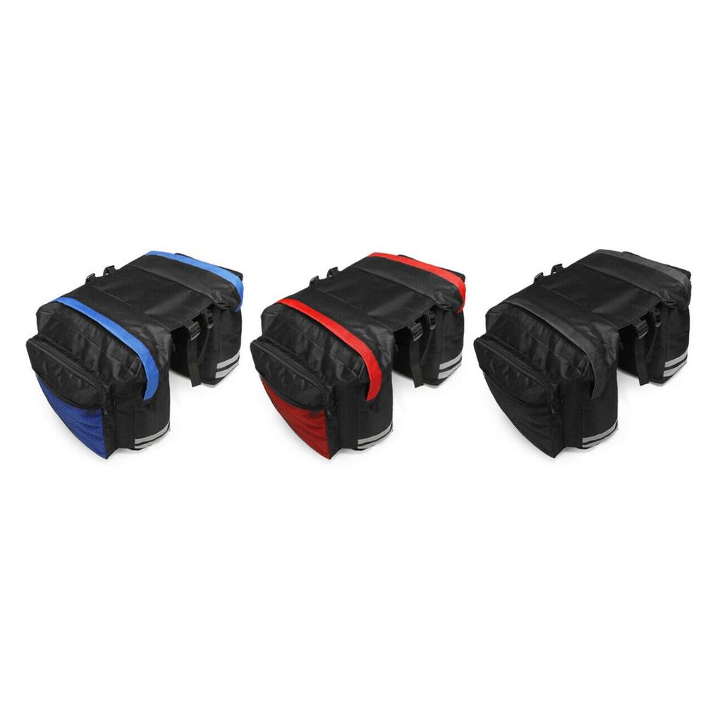 Bicycle Rear Rack Pannier Waterproof Oxford Cloth Saddle Bag Cycling Accessories for Mountain Bike Commute