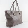 GUCCI Tote Tote Bag 211137 GG implementation Silver PVC coated canvas Women Used
