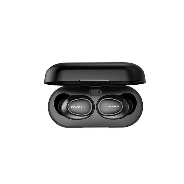 Awei Słuchawki Bluetooth 5.0 T16 Tws+ Stacja Dokująca Czarny/Black