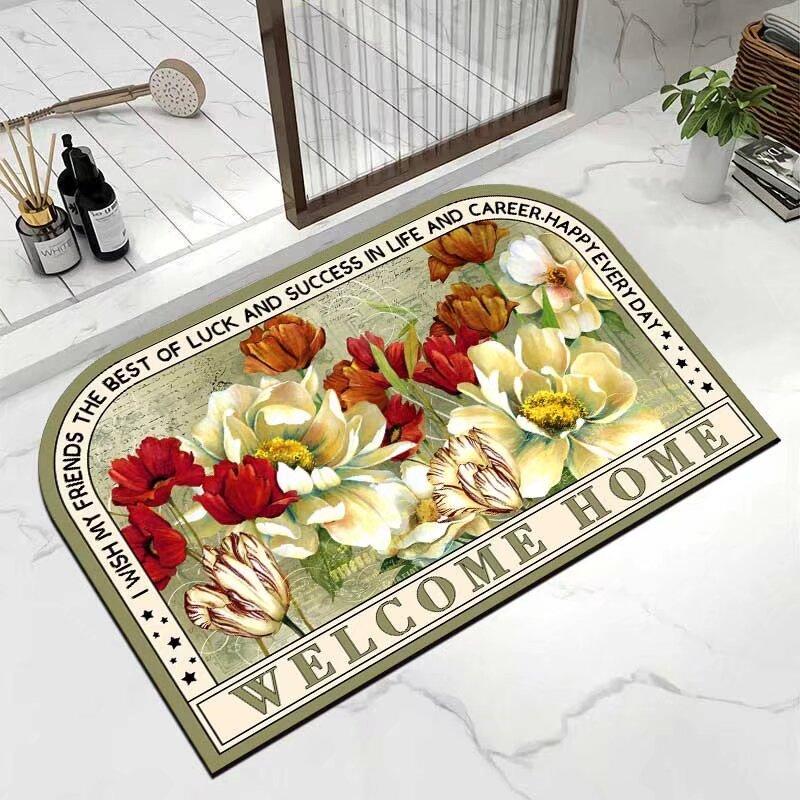 Soft diatom mud absorbent mat floor mat bathroom bathroom toilet kitchen entry door non-slip foot mat door mat