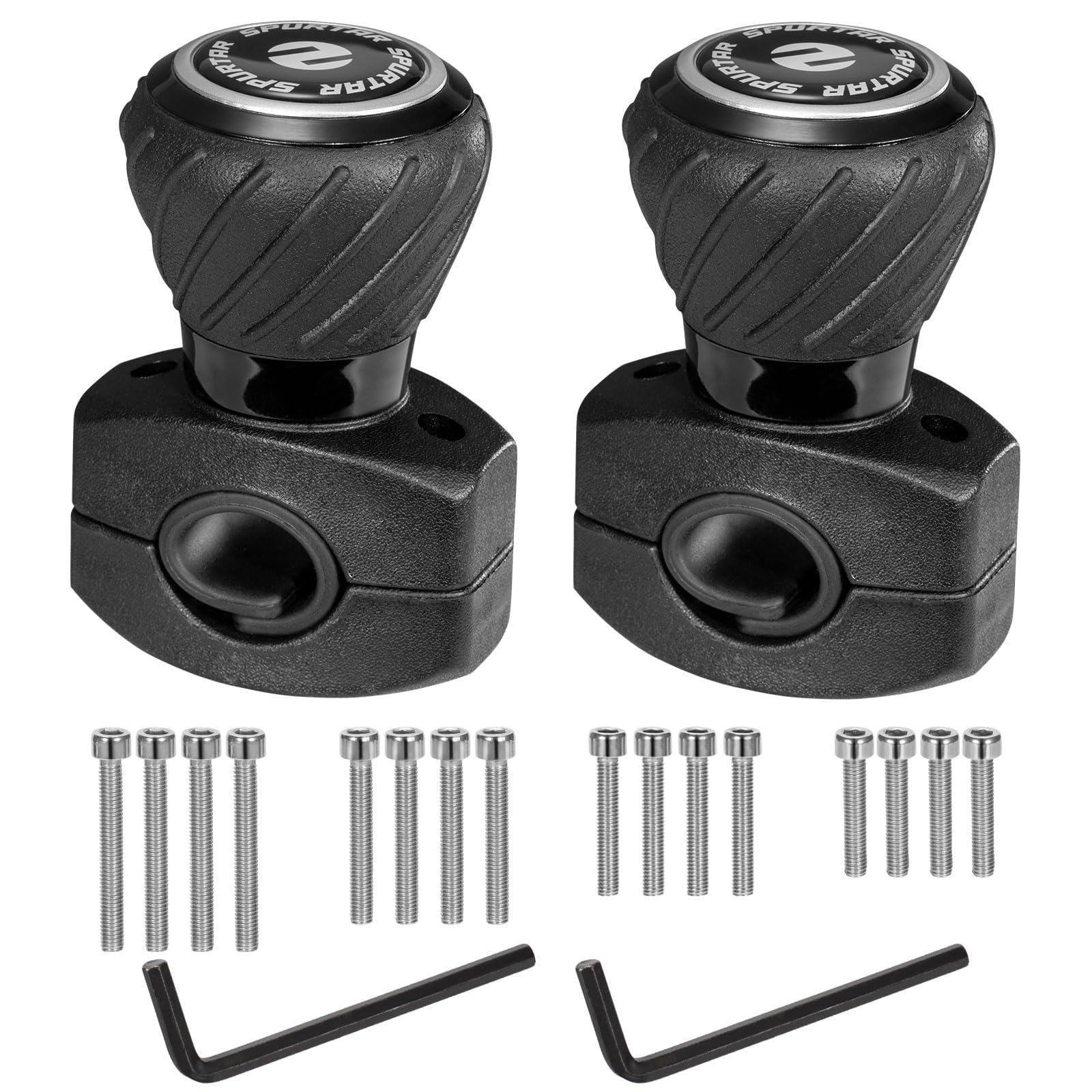 

Spurtar Steering Wheel Spinner Set of Adjustable from 30mm to for Lawn and Car Car Steering Wheel Spinner Knob for Toyota Knob, 2, 42mm, Cars, Trucks, чёрный