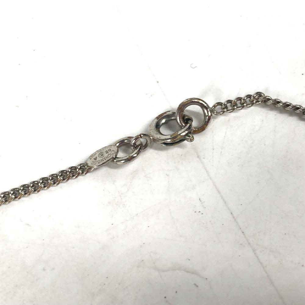 Chanel 05A Cambon Line CC CC Mark Accessories Chain Necklace Metal Silver