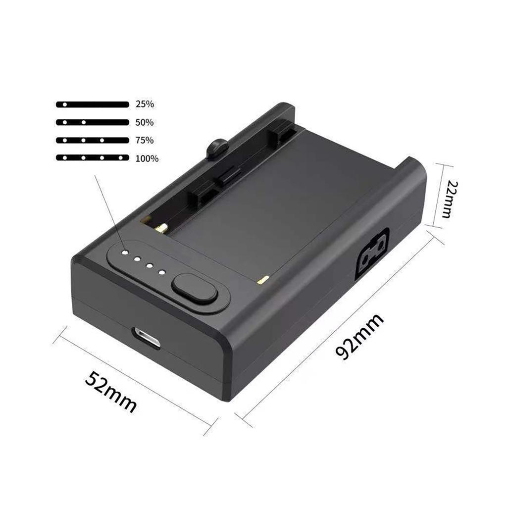   NP-F Battery   with 21W Type-C PD Input USB-A/ D-tap/ Type-C PD Outputs 1/4 Inch Screw Hole Multi-use Powering Adapter Fast Charging Repl