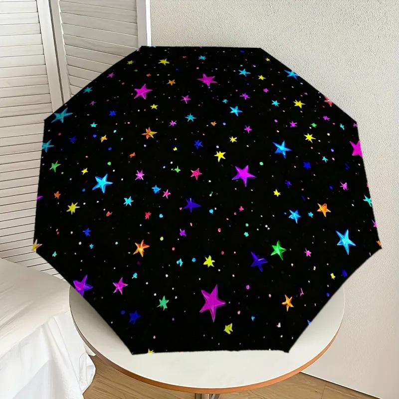 1PC stars space Automatic Open/Close Umbrella with Windproof, 8-Rib Sturdy Canopy, Durable Ribs, Fashionable Design,1278A