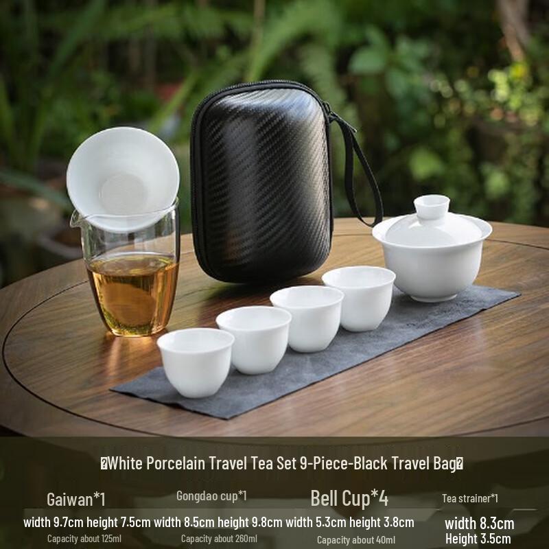 

Shangqi Portable White Ceramic Kung Fu Tea Set
