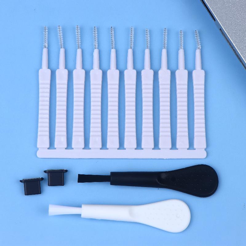 Cell Phone Charging Port Dust Plug With Cleaning Brush For 14 13 12 8 Pro Max Plus Type C Eearphone Cleaner Set