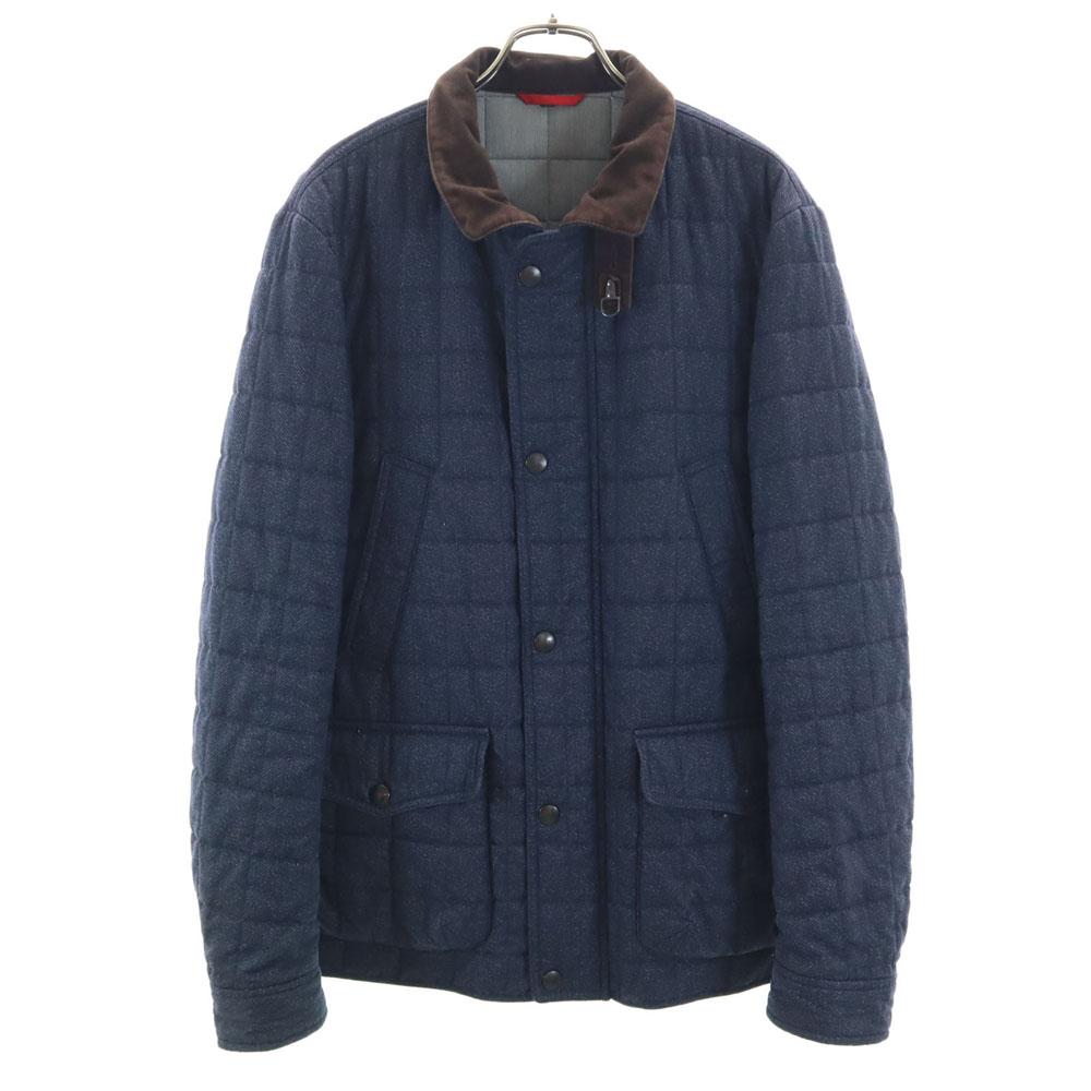 

Куртка Fay стеганая квадратная M темно-синяя мужская б/у