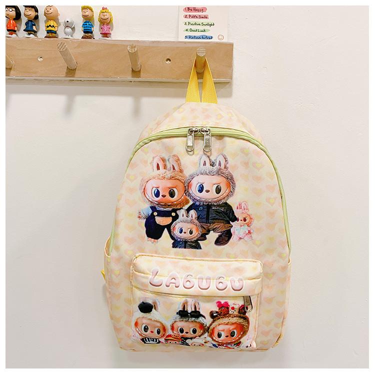 Adorable Kids Backpack Cute Cartoon Design Lightweight Nylon School Bag For Boys And Girls