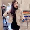 Imitation fox fur jacket for women, spring, autumn and winter, small thickened short fur integrated fur jacket for women