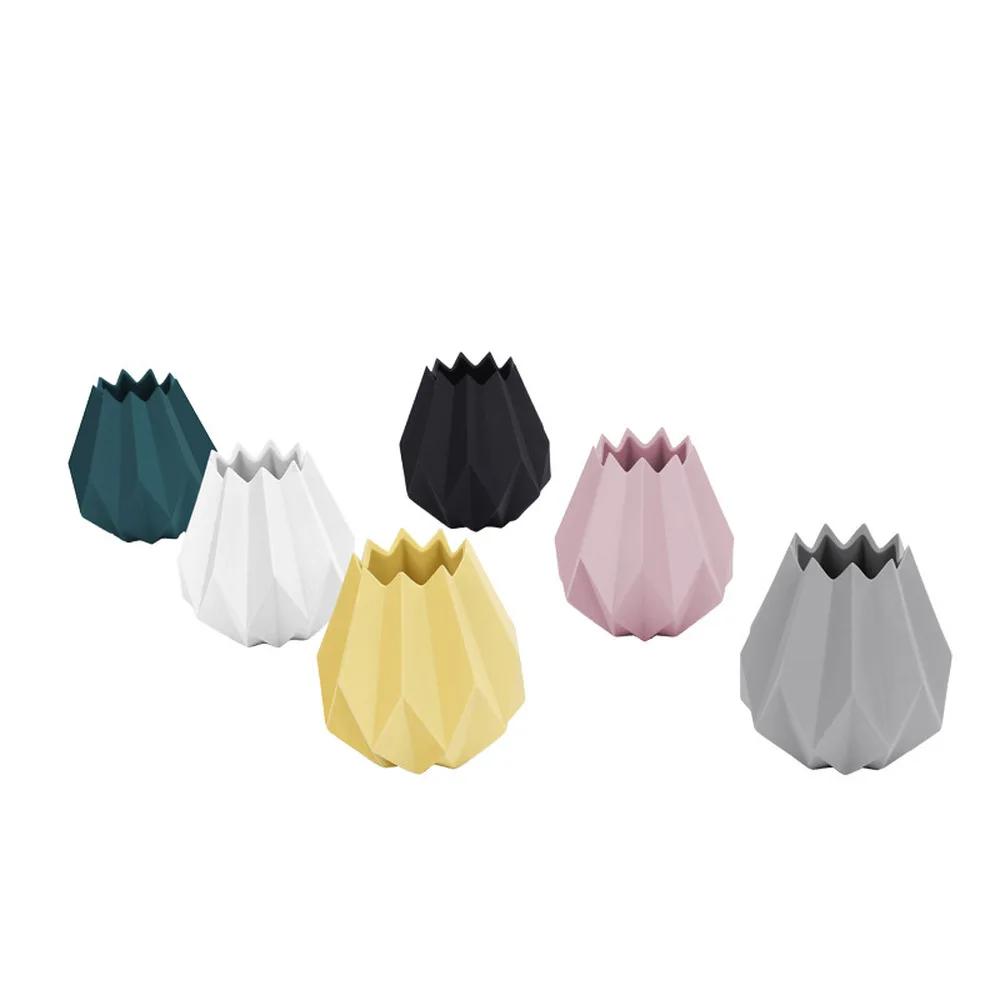 Europa Vază de Porțelan Modă Modernă Ceramică de Masă Vază de Flori Origami Cameră Studiu Hol Acasă Decorațiune Nuntă ZM1104