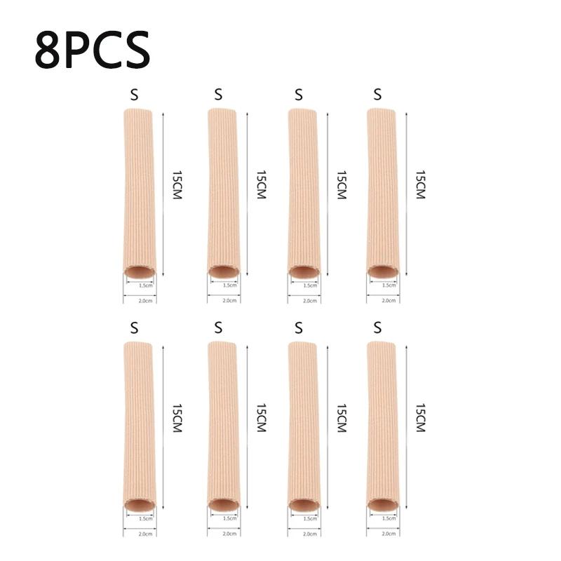 1/2/4Pcs Silicone Cover Cut Fabric Toe Separator Spacer Tube Sleeve Caps Valgus Corrector Hammer Protector Finger Foot Care