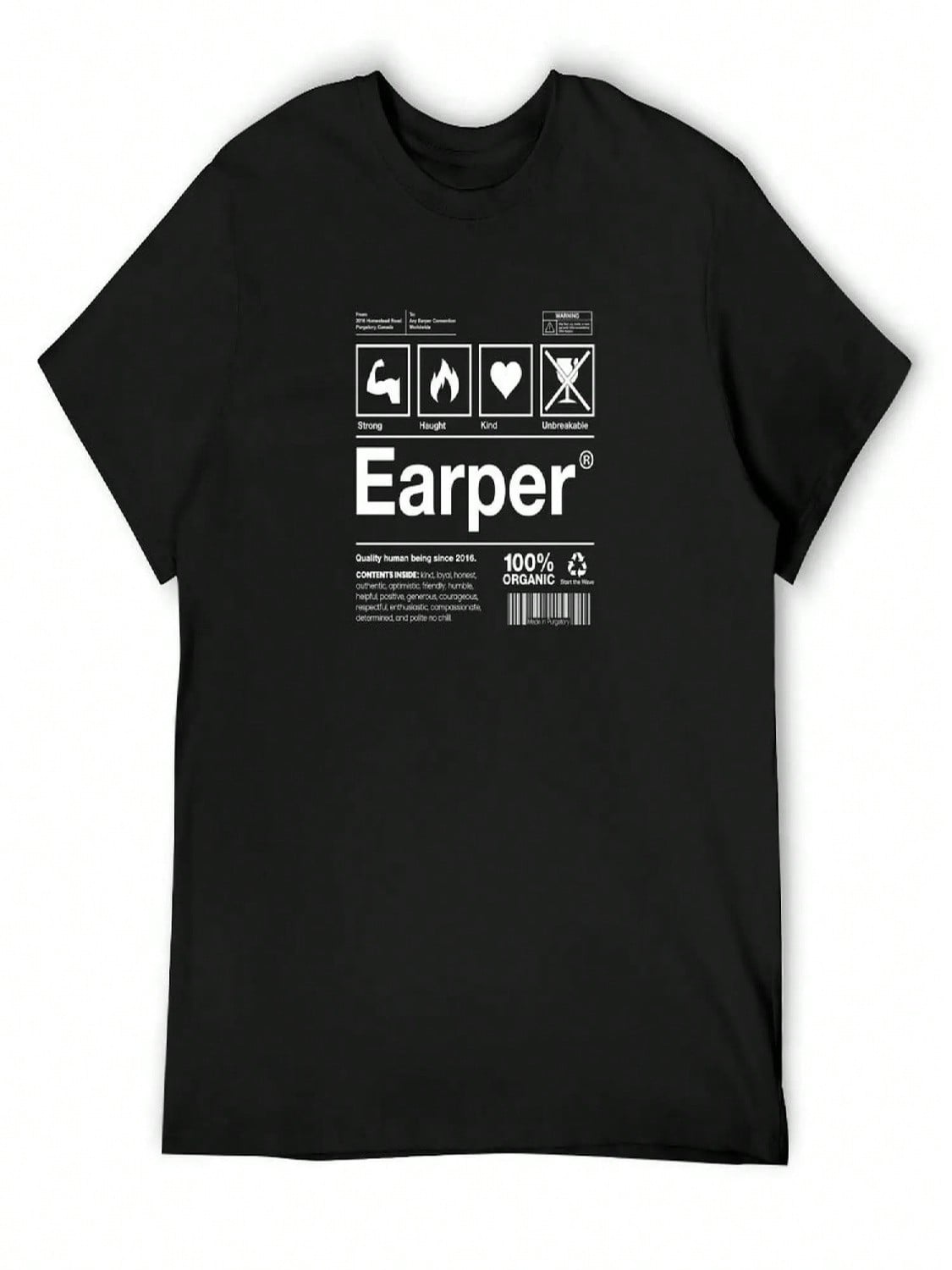 Earper Shipping Label - Wynonna Earp T-Shirt Korean Fashion Shirts Funny Shirt Cotton T Shirts For unisex Pack S разноцветный