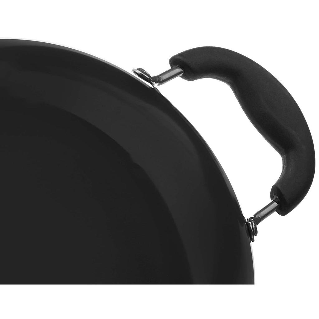 Hard Anodized Deep Kadhai (2.5 litres), Aluminium, Black