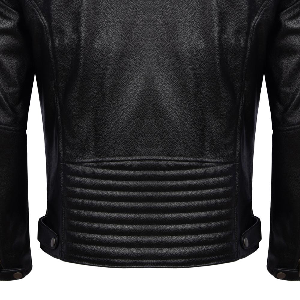 Black Motorcycle Jackets Genuine Cowhide Leather Coats Men Leather Jacket Riding Biker Jackets For Men Clothing Winter