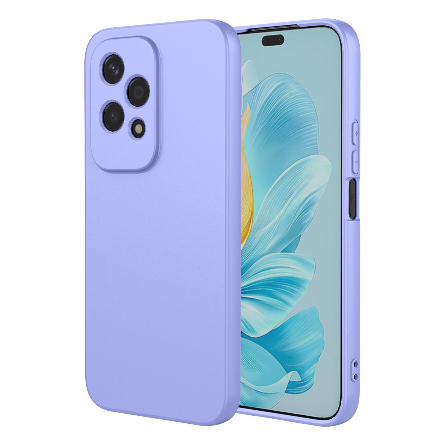 

Новый гибкий жидкий силиконовый чехол для Honor 200 Lite Magic 6 pro 90 умный защитный чехол-бампер Fundas Coque Capa Shell Honor 200 фиолетовый