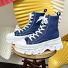 2025 Neue High-Top Canvas-Schuhe im Forest-Stil mit dicken Sohlen, geschlossener Zehenpartie, Casual Sport, Europäische Größen für Männer & Frauen