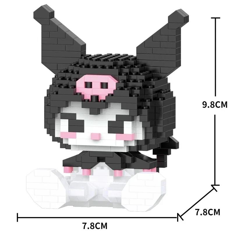 Sanrio Hello Kitty Yeni Yapı Taşı Anime Figürü Kuromi Montajlı Oyuncaklar Dekoratif Süs Model Çocuk Bulmaca Bebekler Hediyeler