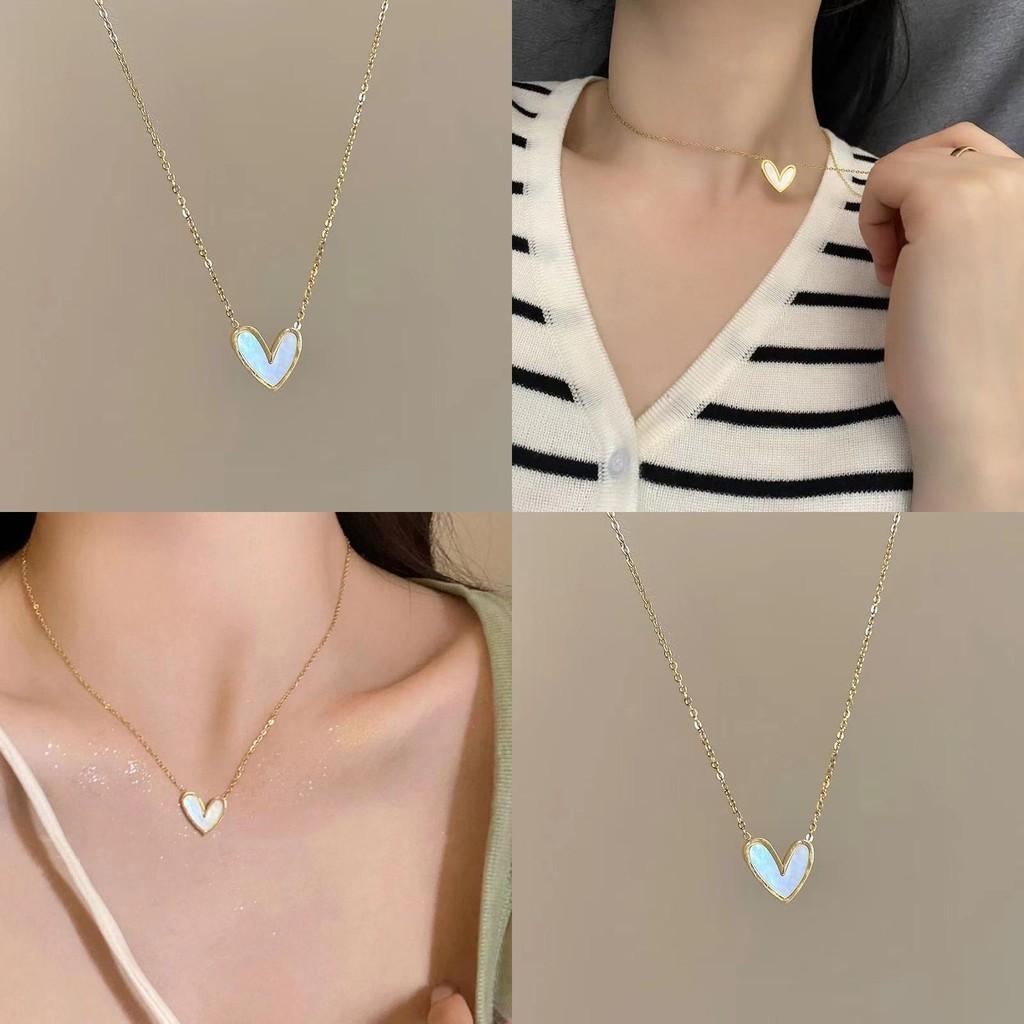 Trendy Heart-shaped Alloy Necklace Perfect For Any Occasion Gold Color