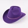 Hot-selling men's and women's children's top hats Western cowboy hats Integrated brim Single-sided large brim