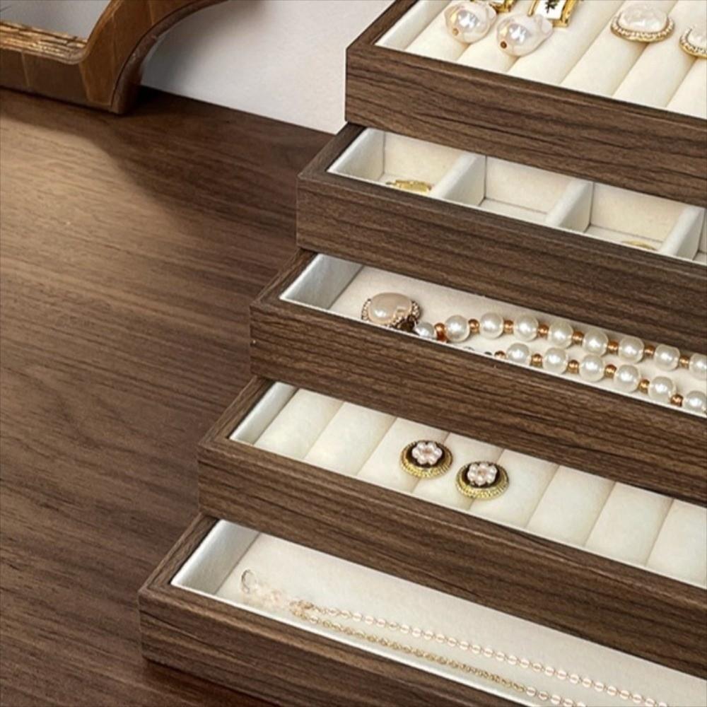 Multifunctional Jewellery Box Walnut Wood Jewelry Organizer  Jewelry Photography