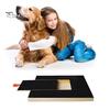 Dog Nail Scratch Pad with Treat Box Wooden Dog Nail File Board Snack Box Dog Paw Grinder Self Scratcher Board for Small Medium Dogs