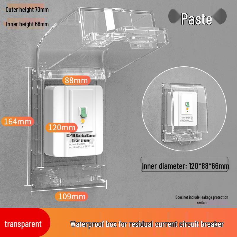 

Water Heater Leak-Proof RCD Socket Box: Splash-Proof Air Switch & MCB, 86 Type