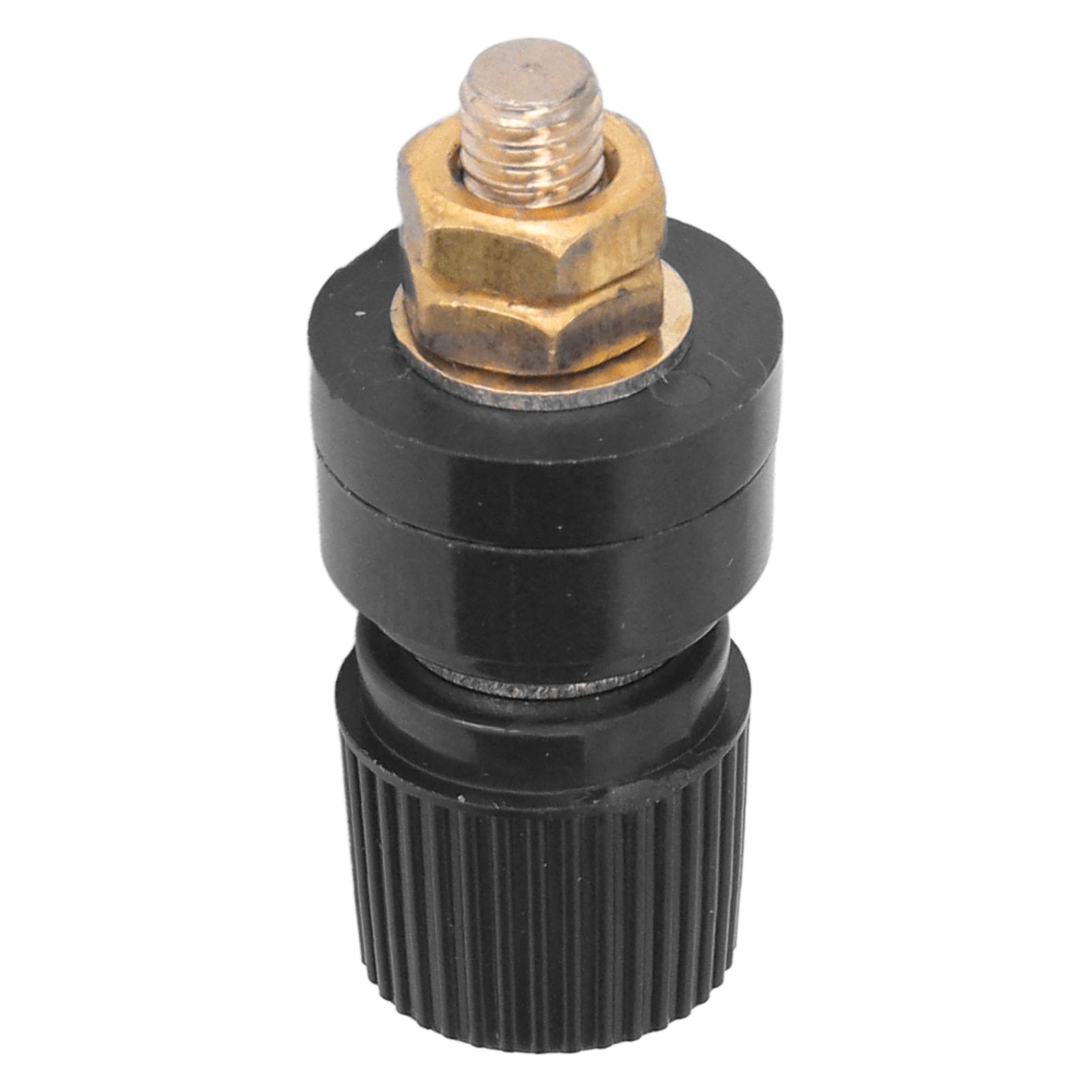 

10Pcs 333 Full Brass Terminal M6 Screw Banana Plug Socket Terminal Binding Posts TerminalBlack