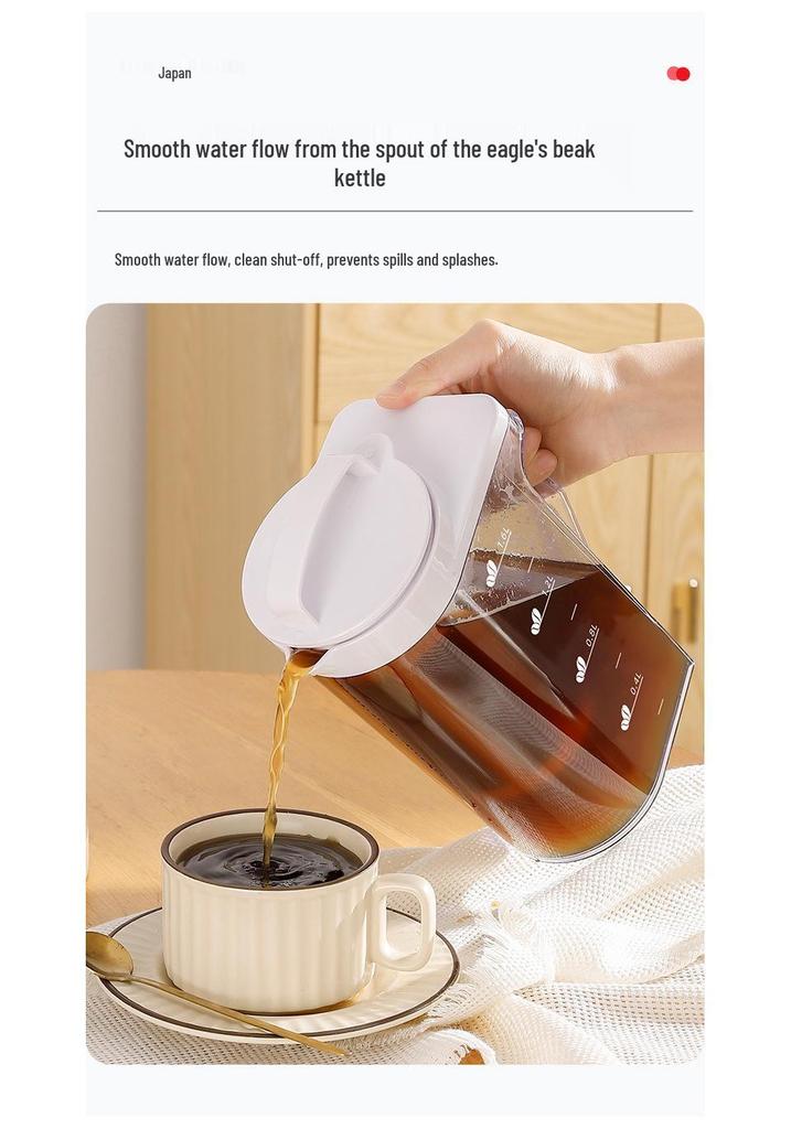 Large Capacity Cold Brew Coffee and Tea Pot with Ice Water Storage