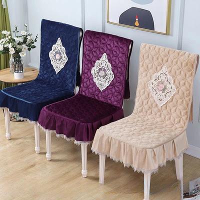 Minimalist Ev Yemek Masası Sandalye Kılıfı Bağlantılı Kaymaz Dantel Tabure Kılıfı Peluş Toz Geçirmez ve Nefes Alabilen Sandalye Minderi