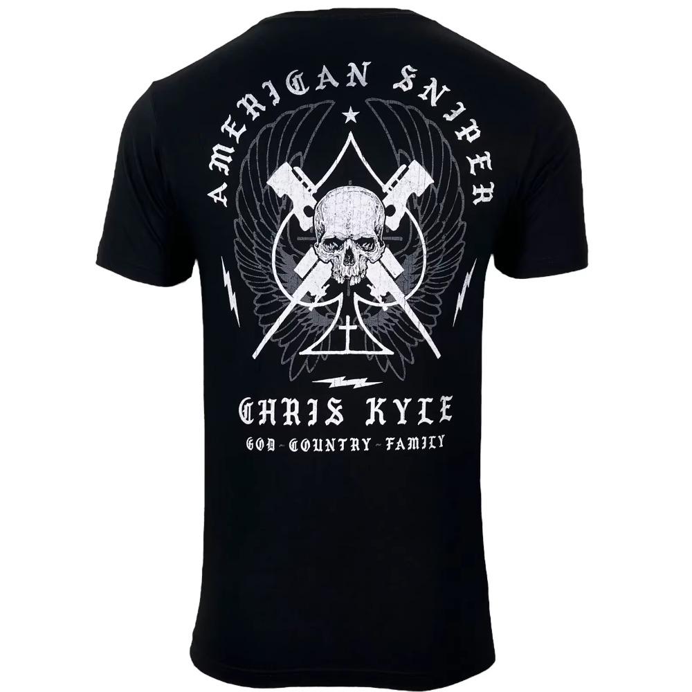 American Sniper Chris Kyle Spade Military Grunt T-Shirt 100% Cotton O-Neck Summer Short Sleeve Casual Mens T-shirt Size S-3XL