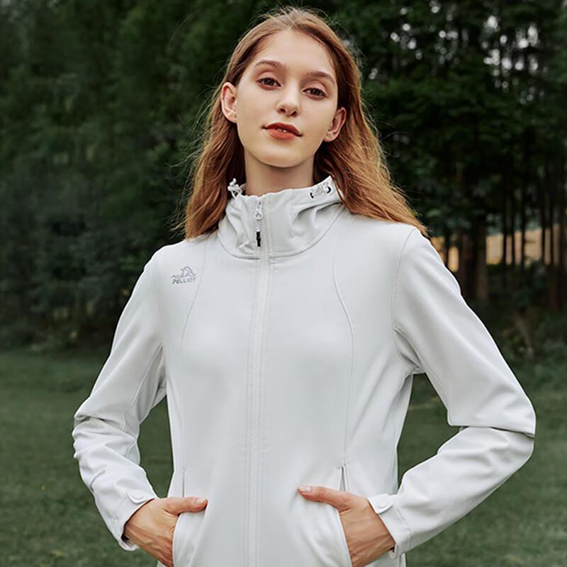 Pelliot Women's Hooded Soft Shell Warm Jacket