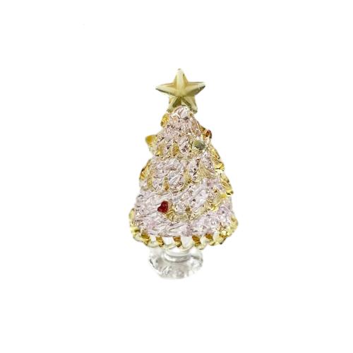 Handmade Colorful Christmas Tree Ornaments Glass Christmas Tree Decorations Christmas Tree Holiday Table DIY Decorations Gifts