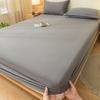 Class A Washed Cotton Non-Slip Fitted Sheet - Soft, Breathable, and Comfortable for Naked Sleep