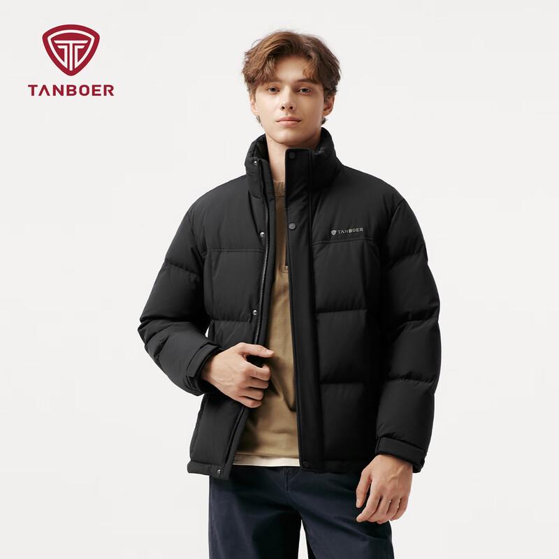 Tanboer Men s Stand Collar Puffer Jacket L