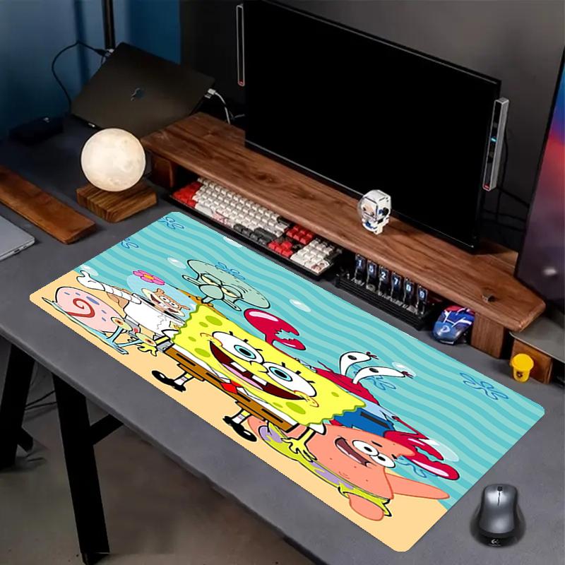 SpongeBob SquarePants Theme Mouse Pad, Non Slip Rubber Base, Multifunctional Office & Home Decor, Perfect for Workspace Personalization.