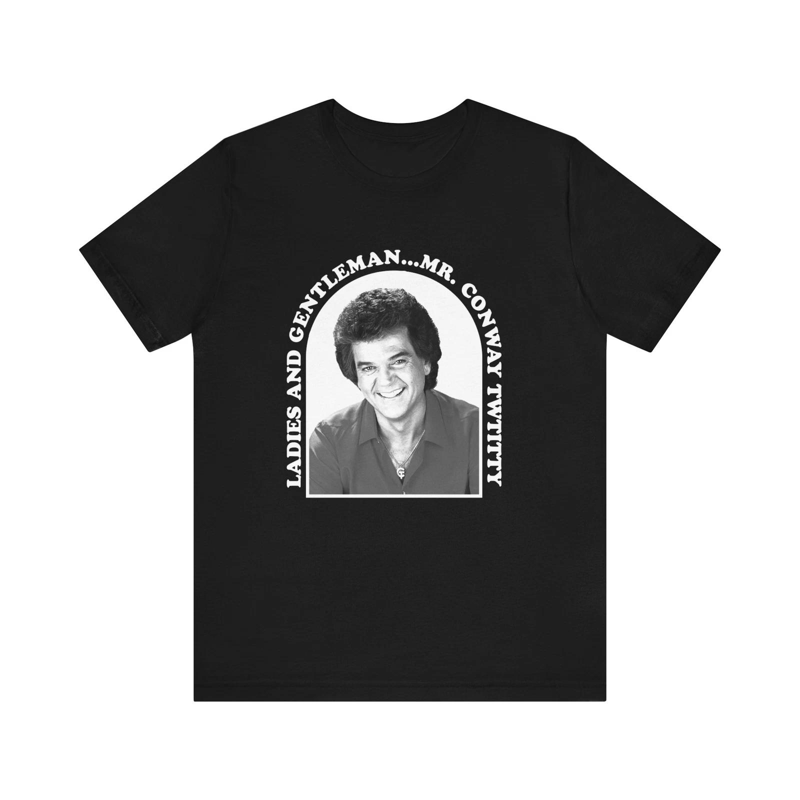 Дамы и господа г-н. Графическая футболка Conway Twitty с коротким рукавом 4XL